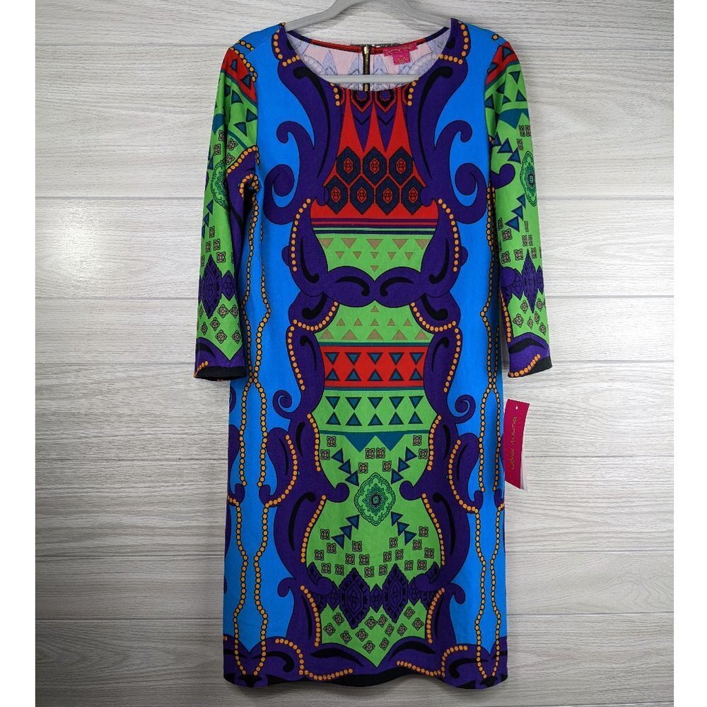 NWT Abstract Multicolor Shift Dress